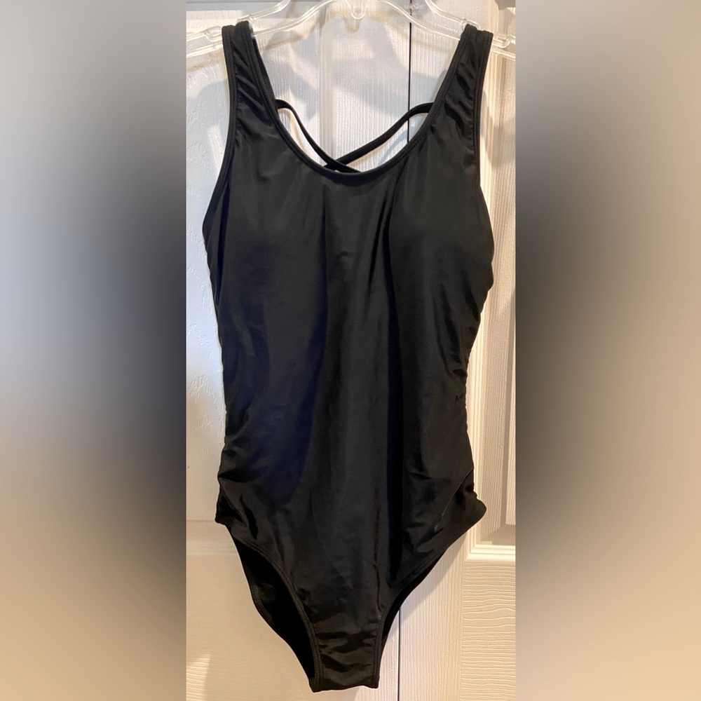 NWT TEMPT ME Black One Piece Swimsuit Size Small